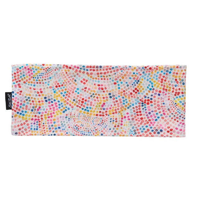 Multi-coloured polka dot skida pursuit headband