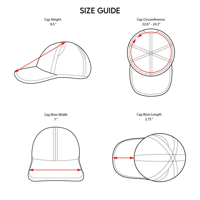 Sprints OG hats size chart