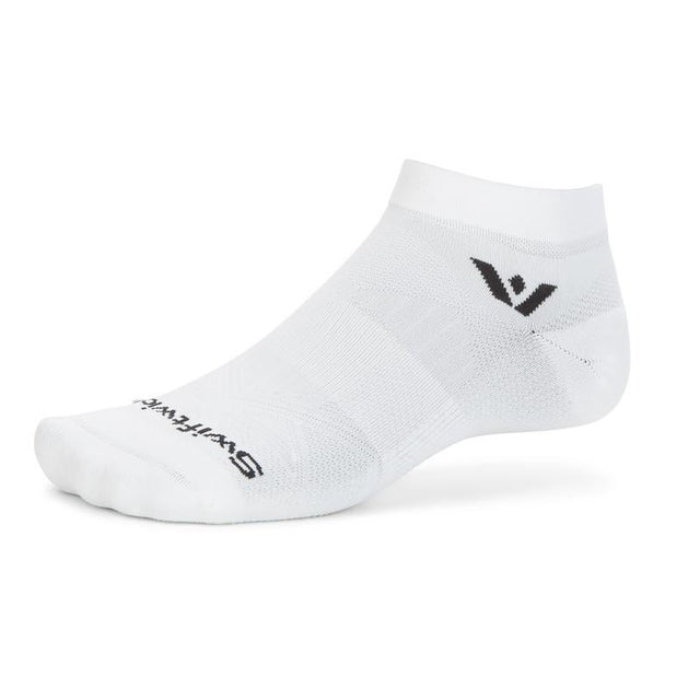 White Swiftwick Aspire ankle sock