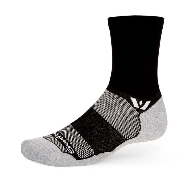 Black Swiftwick Maxus Mid-crew sock