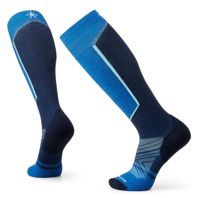 Pair of blue Smartwool ski socks