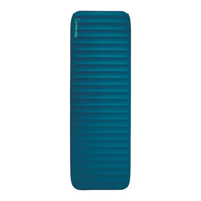 Top view of blue Therm-a-Rest MondoKing 3D sleeping pad