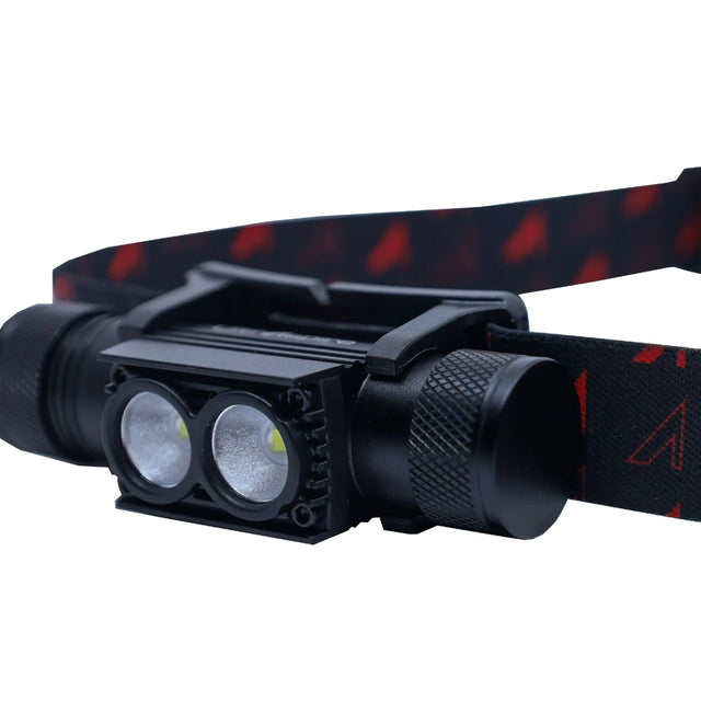 Lamp detail of the UltrAspire Lumen 800 Catalyst headlamp