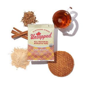 Untapped chai waffle with ingredients pictured