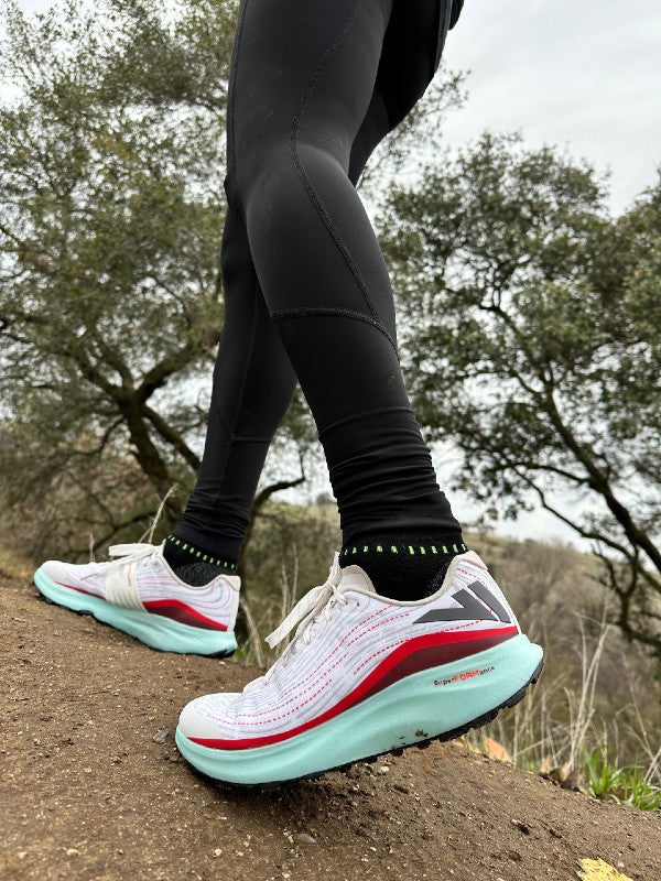 Running on rock in VJ lightspeed running shoes