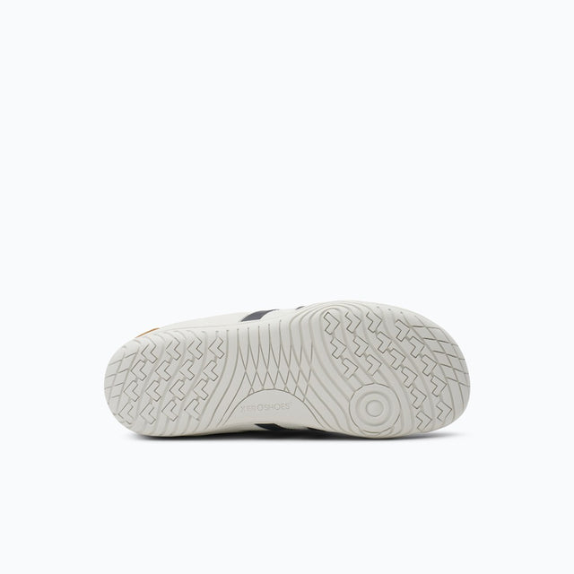Sole of women's white Xero Shoes 360 Rally court shoe