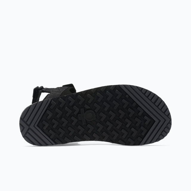 Sole of women's black Xero Shoes D-Trail minimalist sandal