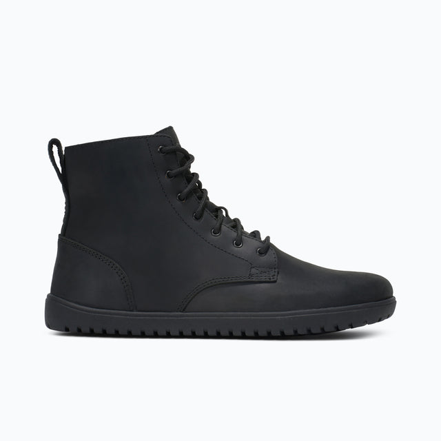Side view of men's black Xero Shoes Denver II lace-up boot