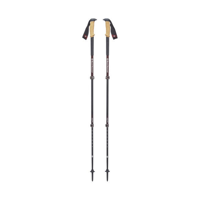Extended view of Black Diamond alpine cork women's trekking poles