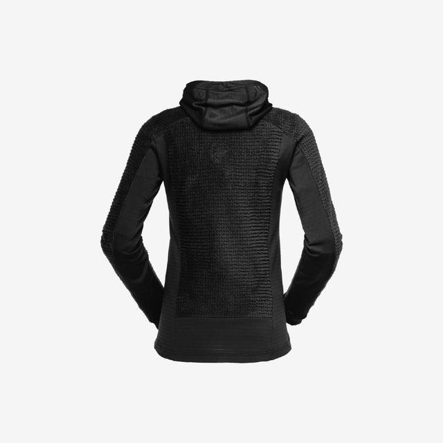 Women's Norrona Falketind Alpha120 Zip Hood caviar back