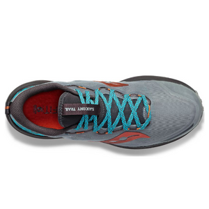 Top view of saucony xodus ultra 2 in fossil/basalt colour