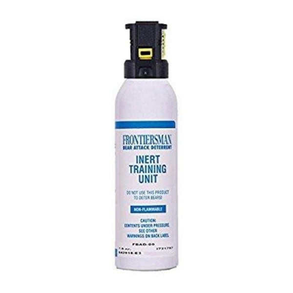 Bottle of inert training bear spray