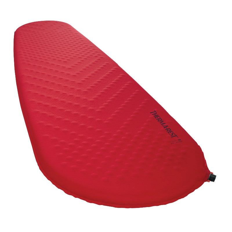 Angled view of women's cayenne (red) Therm-a-Rest ProLite Plus sleeping pad