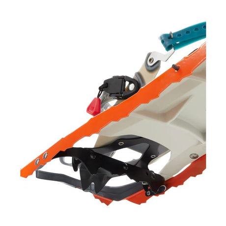 Traction detail of an MSR Revo Explore snowshoes