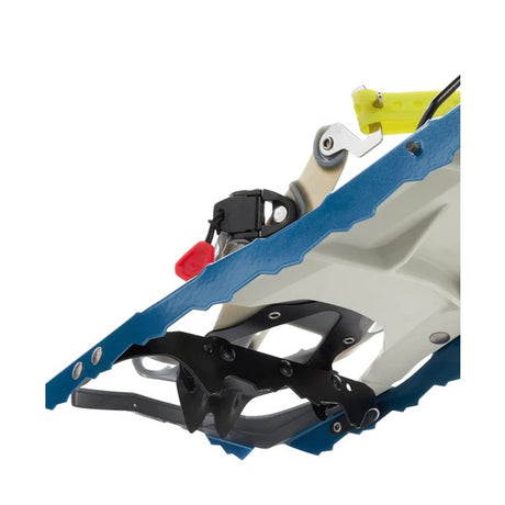 Traction detail of an MSR Revo Explore snowshoes