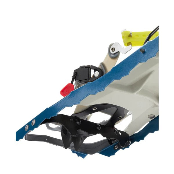 Traction detail of an MSR Revo Explore snowshoes