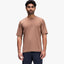 Front on-model view of men's toffee 7mesh Atlas short sleeve shirt