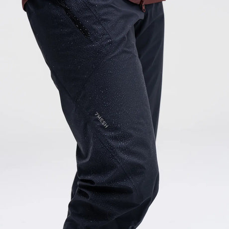 Detail view of women's 7mesh Guardian Apex rain pants