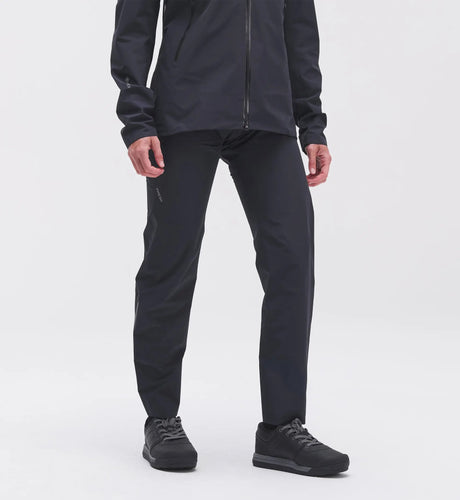 Front on-model view of women's 7mesh Guardian Apex rain pants