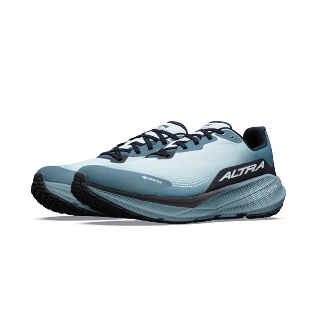 Side view of men's Blue Hour/Dawn Altra Experience Flow 3 GTX road running shoe