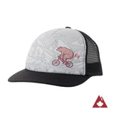 Front view of Ambler Actimals Kid's trucker hat with bear animal art on the front panel