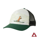 Front view of Ambler Actimals Kid's trucker hat with otter animal art on the front panel