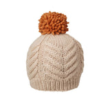 Front view of Ambler Audrey wool toque women's in cream colour