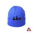 Front view of Ambler Bear's den toque kid's in violet colour