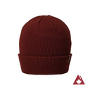 Front view of Ambler Comox toque in Rust colour