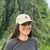Front on-model view of Ambler Garden Hat in Sage colour
