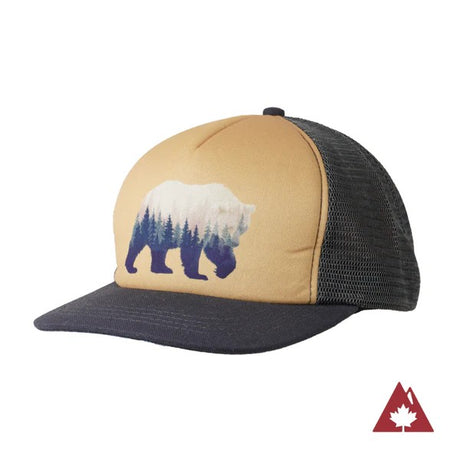 Front view of Ambler Grizzly Hat in Honey colour