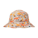 Front view of Ambler Kid's Bucket Hat in Foxes colour
