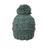 Front view of Ambler Maddison wool toque in eucalyptus colour
