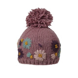 Front view of Ambler Petal Wool toque in wild ginger colour