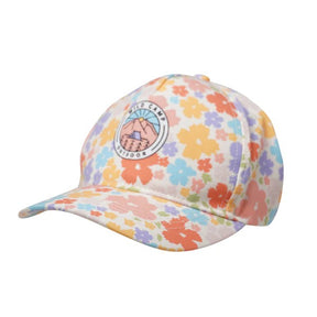 Front view of Ambler seeker kid's hat in flowers colour