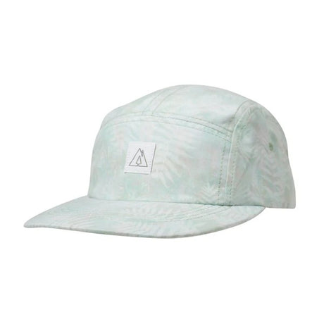 Front view of Ambler solar 5-panel hat in faded ferns colour