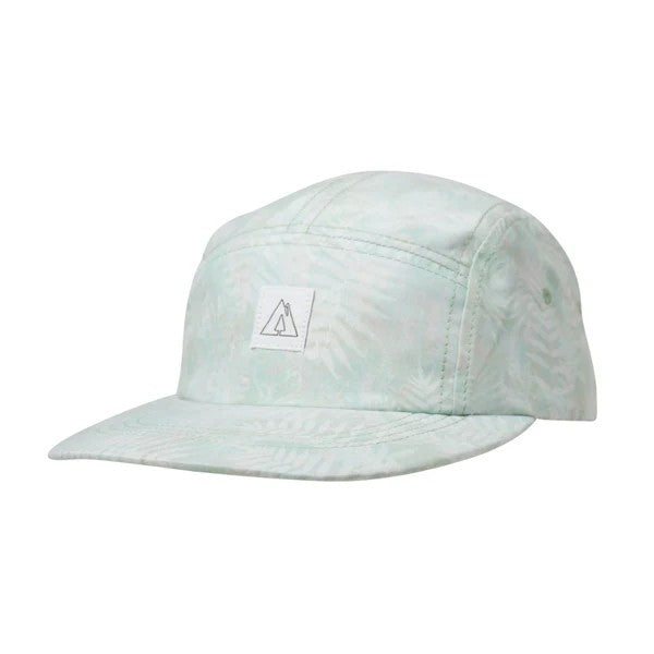 Front view of Ambler solar 5-panel hat in faded ferns colour