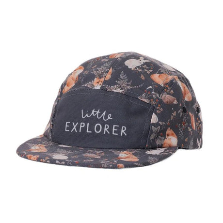 Front view of Ambler Wild one toddler hat in creatures colour