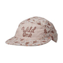Front view of Ambler Wild one toddler hat in mushroom colour