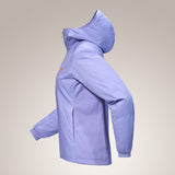 Arc'teryx women's atom hoody side view in Twilight Trail colour