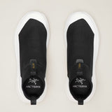 Top view of women's Arc'teryx Norvan 4 Nivalis running shoe in Black/Arctic Silk colour