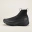 Side view of men's Arc'teryx Norvan 4 Nivalis running shoe in Black/Black colour