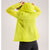 Back on-model view of women's Arc'teryx Norvan Windshell Hoody in euphoria (yellow)