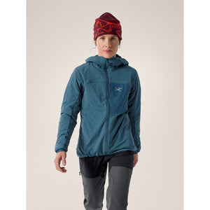 Arc'teryx Women's Proton hoody jacket front view model in Nightscape colour