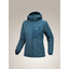 Arc'teryx Women's Proton hoody jacket front view in Nightscape colour