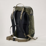 Back view of Arcteryx Quintic 28 liter backpack in Tatsu colour