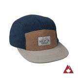 Front view of Ambler McKean fleece hat in petrol colour
