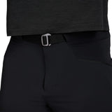 Belt detail view of Black Diamond Alpine Pants Men's in black colour