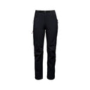 Front view of Black Diamond Women's  Alpine Pants in black colour