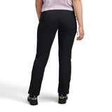 Back on-model view of Black Diamond Women's  Alpine Pants in black colour
